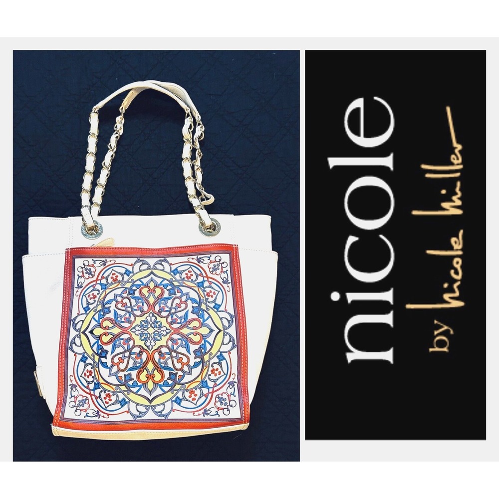 Nicole By Nicole Miller - Floral Tote Purse Shoulder Bag - New Without Tags